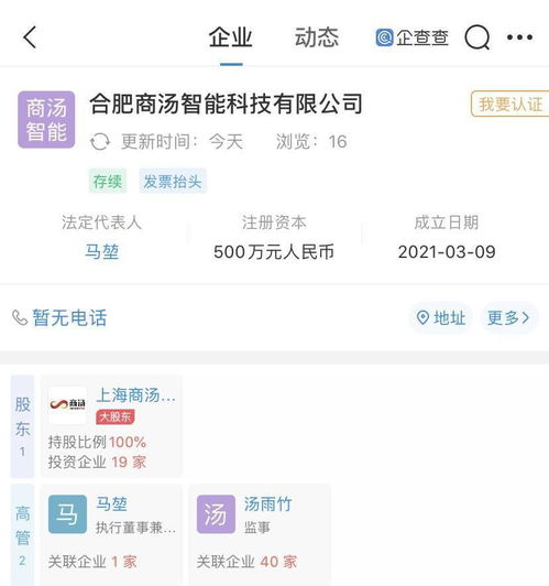 商湯科技生態圈再擴張，關聯企業跨界布局汽車銷售與信息系統集成